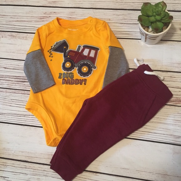 baby boy tractor outfit